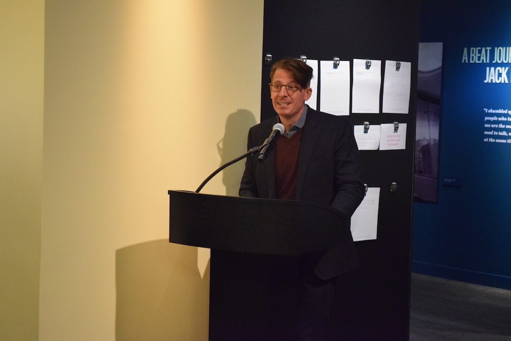 William and Paula's son, John Burnham Schwartz, reads Merwin's Poem "Place" at the American Writers Museum Reception
