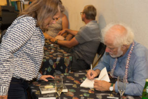 Michael Ondaatje signing books at The Green Room
