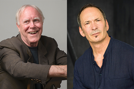 Robert Hass and Forrest Gander appear in The Green Room on Oahu and Maui in December 2019 as part of The Merwin Conservancy's arts and ecology salon series
